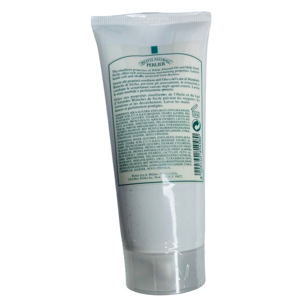 Perlier White Almond Hand Cream 100 mL 3.4 fl oz tube New Sealed - Picture 2 of 4
